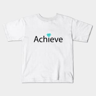 Achieve artistic typography design Kids T-Shirt